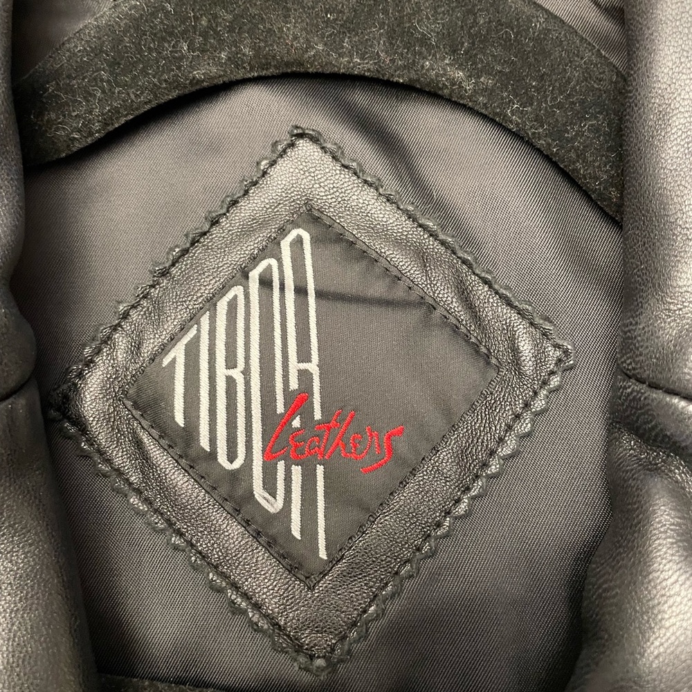 Black Tibia Leather Jacket Size Medium - image 5